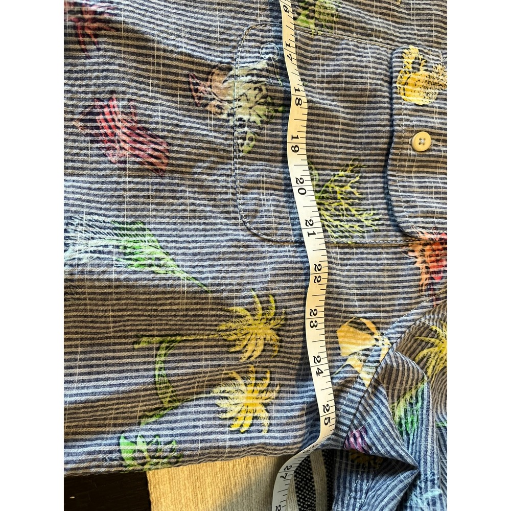 Tommy Bahama‎ Mens Short Sleeve Button Down Shirt Beach Print  Casual - Picture 11 of 13